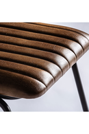 Chaise de salle à manger en cuir brun | Vical Home Almstock | OROA.fr