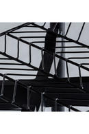 Chaise de salle à manger en métal noir (2) | Vical Home Plisse | OROA.fr