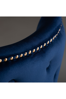 Chaise de salle à manger cloutée en velours bleu (2) | Vical Home Isella | OROA.fr