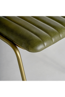 Chaise de salle à manger en cuir vert | Vical Home Almstock | OROA.fr
