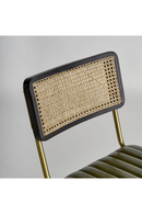 Chaise de salle à manger en cuir vert | Vical Home Almstock | OROA.fr