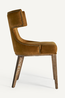 Chaise de salle à manger cloutée jaune | Vical Home Dozza | OROA.fr