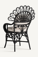 Fauteuil en rotin noir | Vical Home Nulvi | OROA.fr