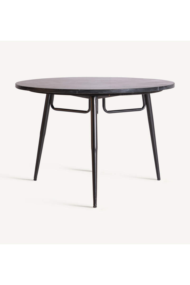 Table basse ronde en marbre noir | Vical Home Bardi