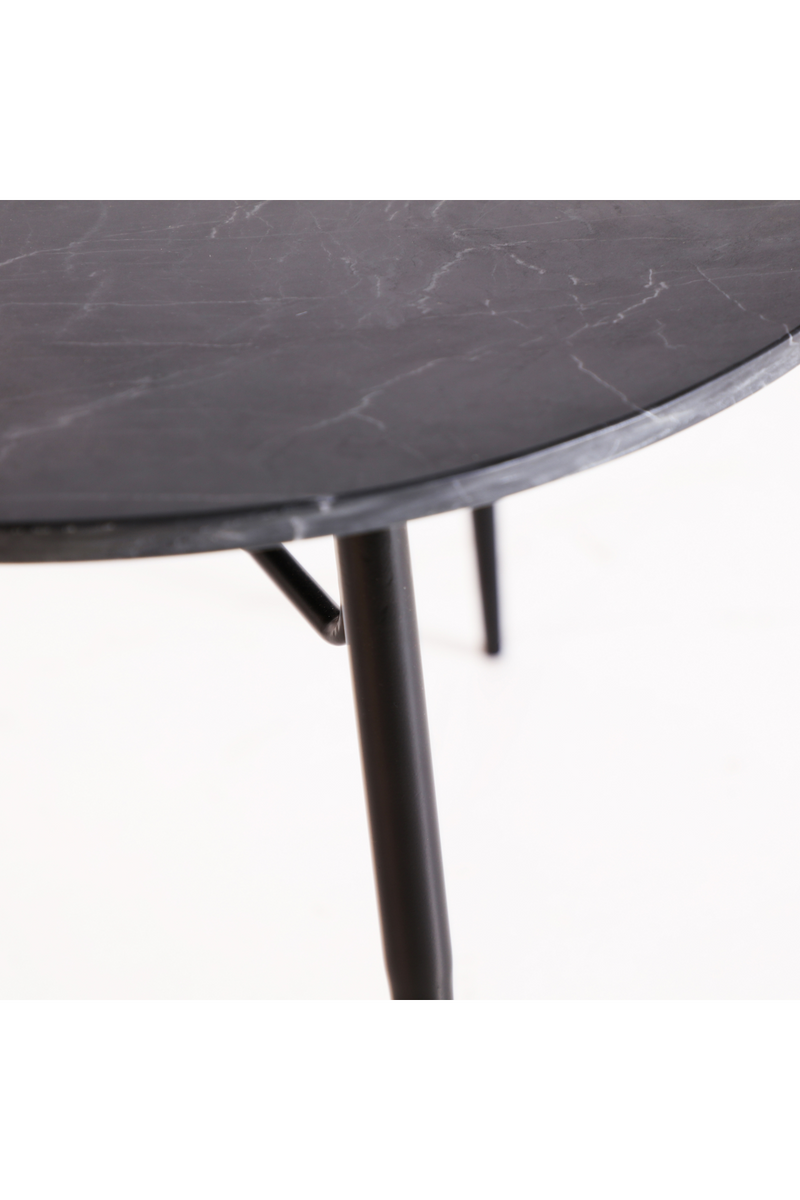 Table basse ronde en marbre noir | Vical Home Bardi | OROA.fr