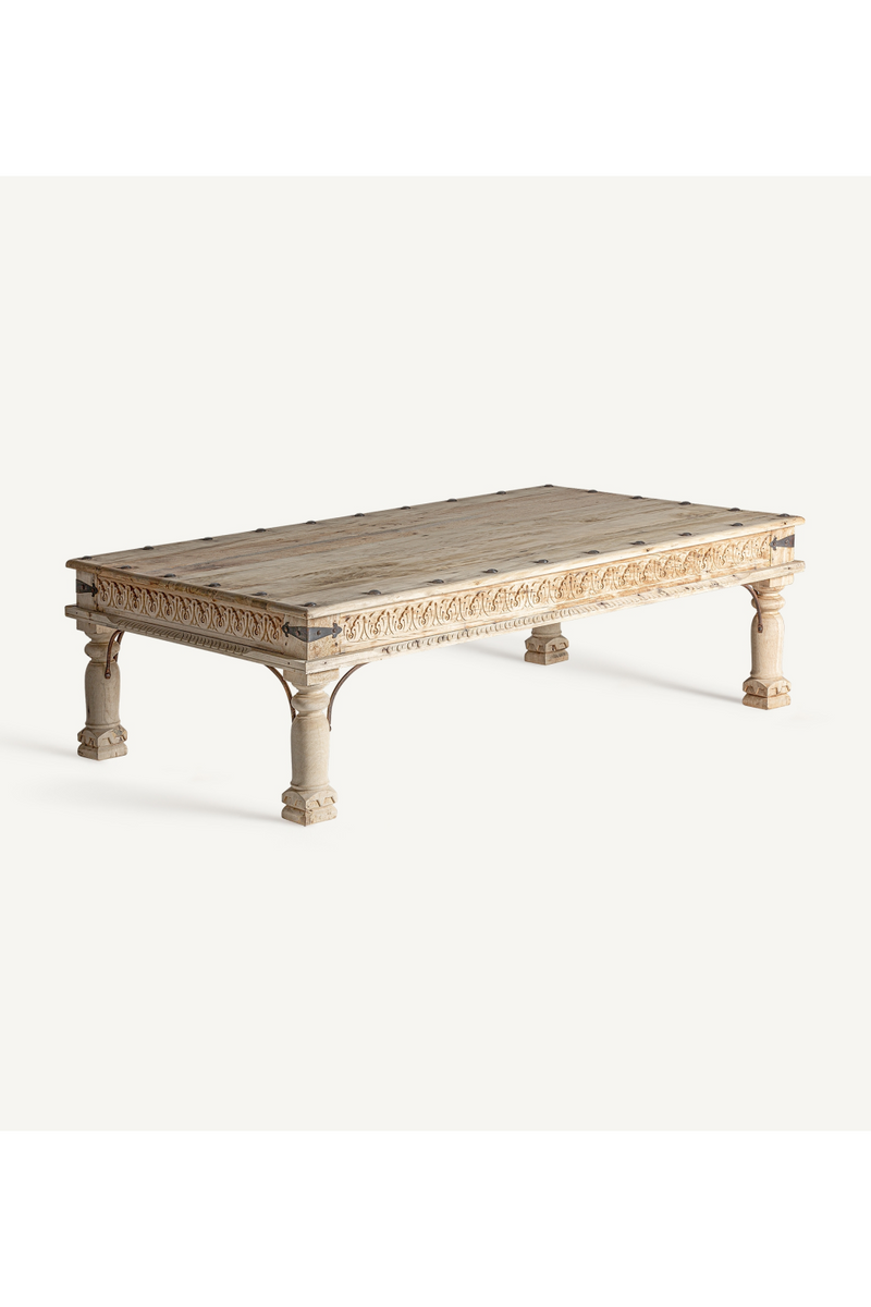 Table basse orientale sculptée | Vical Home Vouxell | OROA.fr