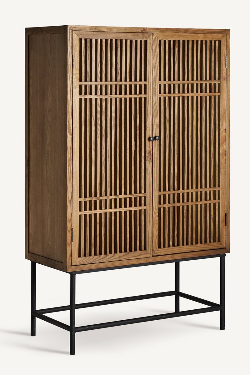 Armoire en bois d'orme à lattes | Vical Home Xuzhou | OROA.fr