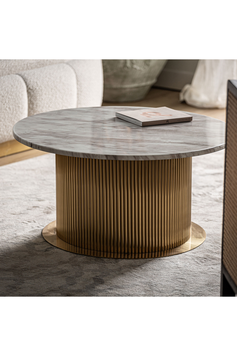 Table basse en marbre blanc | Vical Home Breisach | OROA.fr