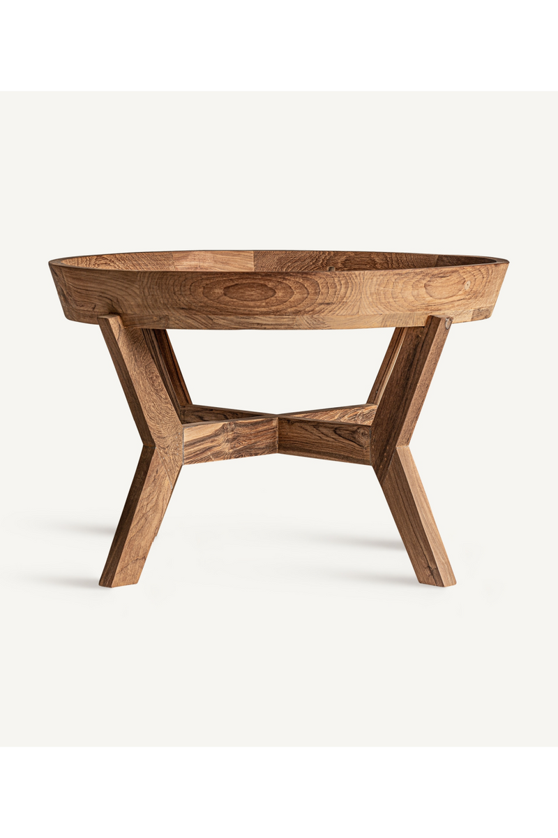 Table d'appoint ronde en teck | Vical Home Aups | OROA.fr