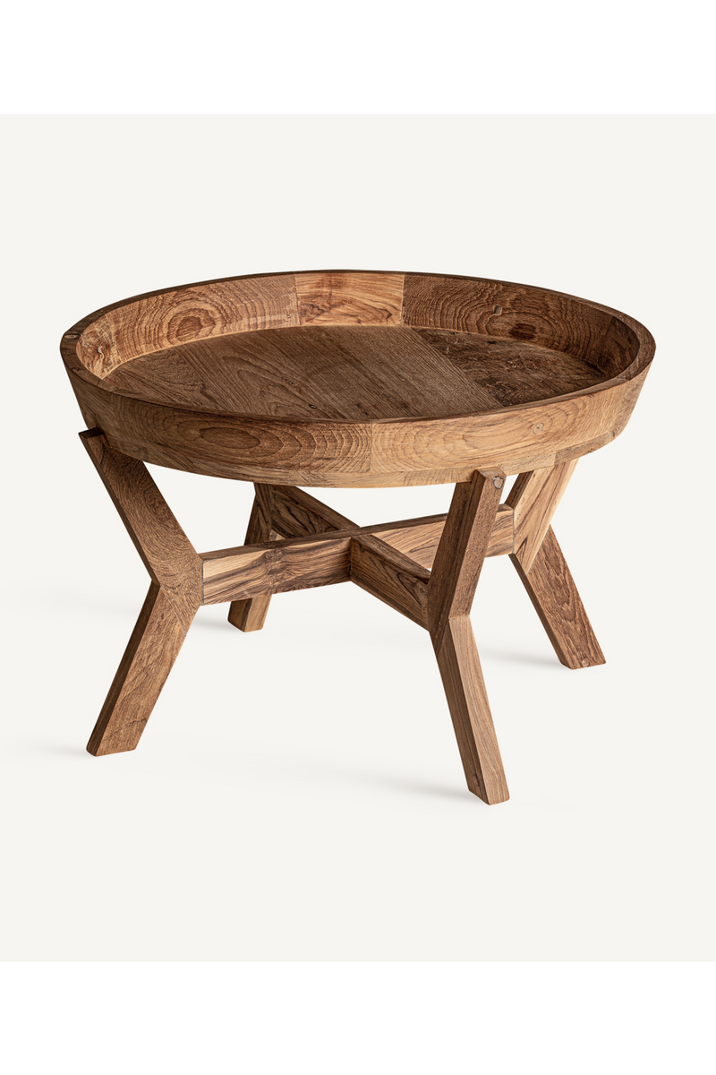 Table d'appoint ronde en teck | Vical Home Aups | OROA.fr