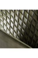 Chaise d'appoint en cuir vert | Vical Home Muncie | OROA.fr