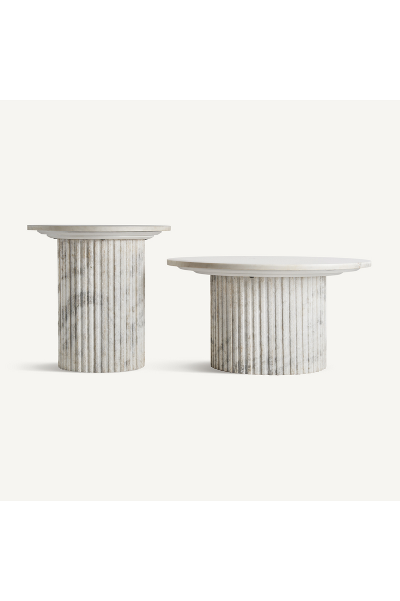 Table basse en marbre blanc | Vical Home Esches | OROA.fr