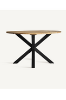 Table à manger ronde en bois de manguier | Vical Home Viborg | OROA.fr