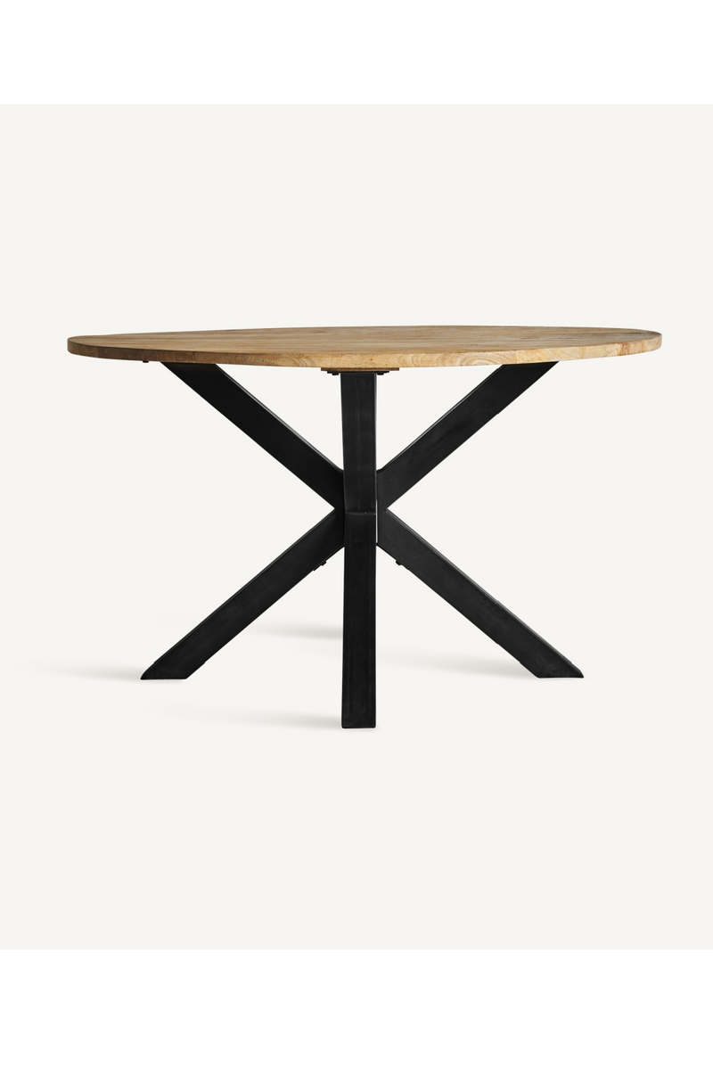 Table à manger ronde en bois de manguier | Vical Home Viborg | OROA.fr