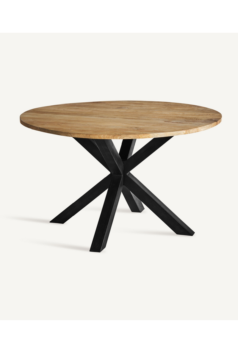 Table à manger ronde en bois de manguier | Vical Home Viborg | OROA.fr