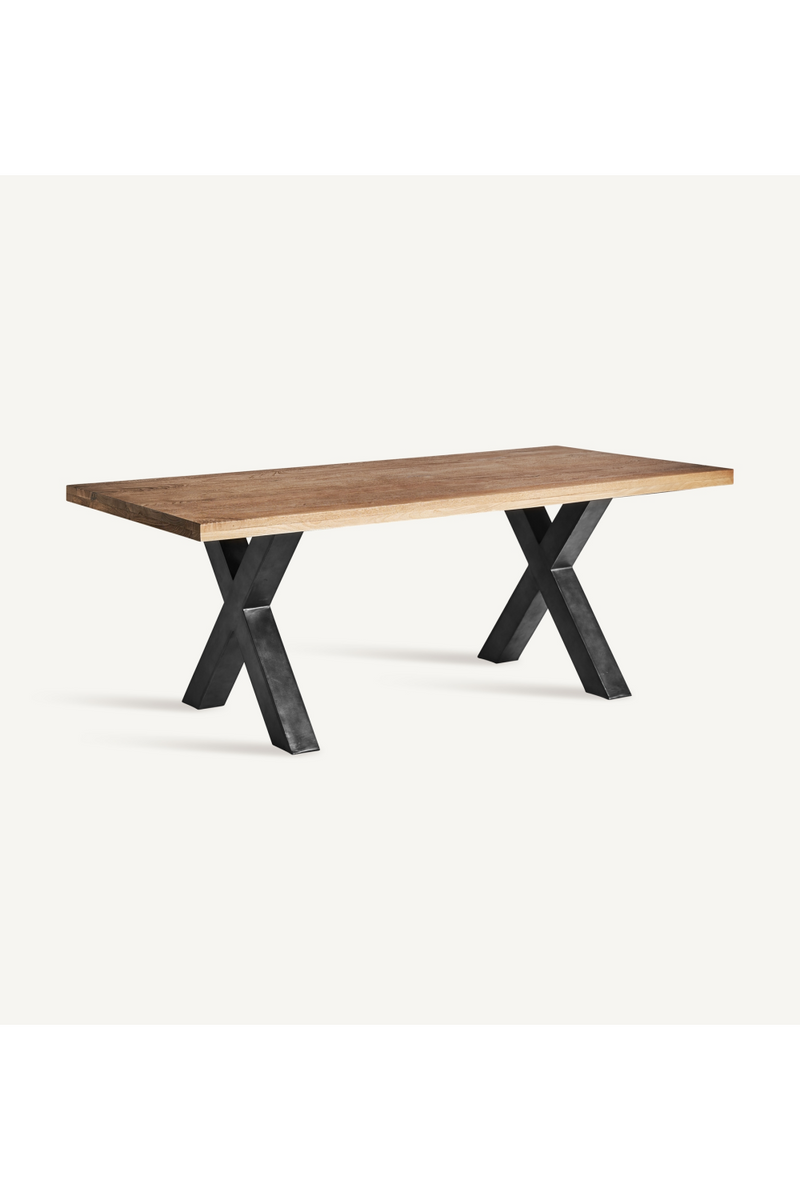 Table de salle à manger à pieds en X | Vical Home Gard | OROA.fr