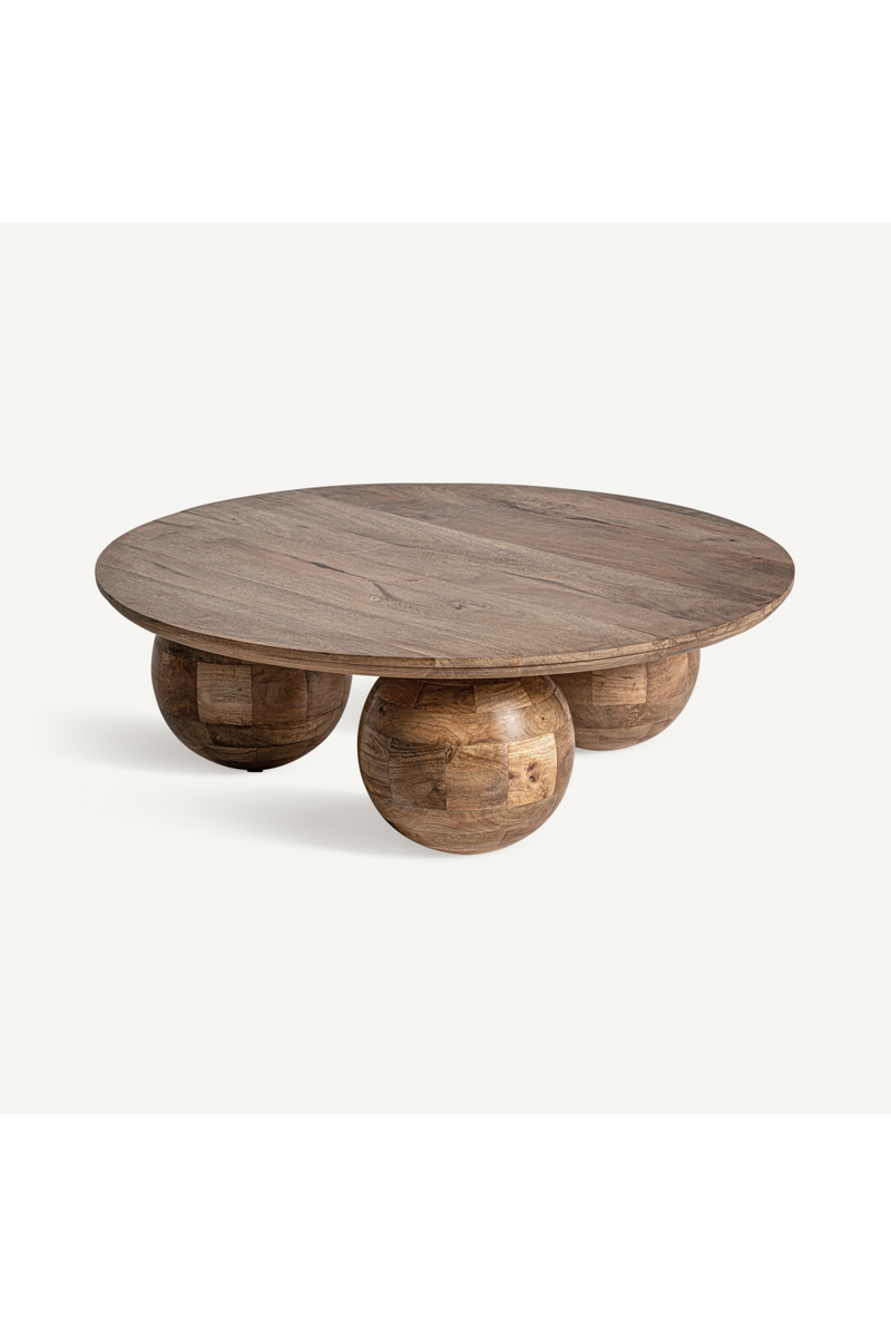 Table basse à sphères en bois | Vical Home Bocksberg | OROA.fr