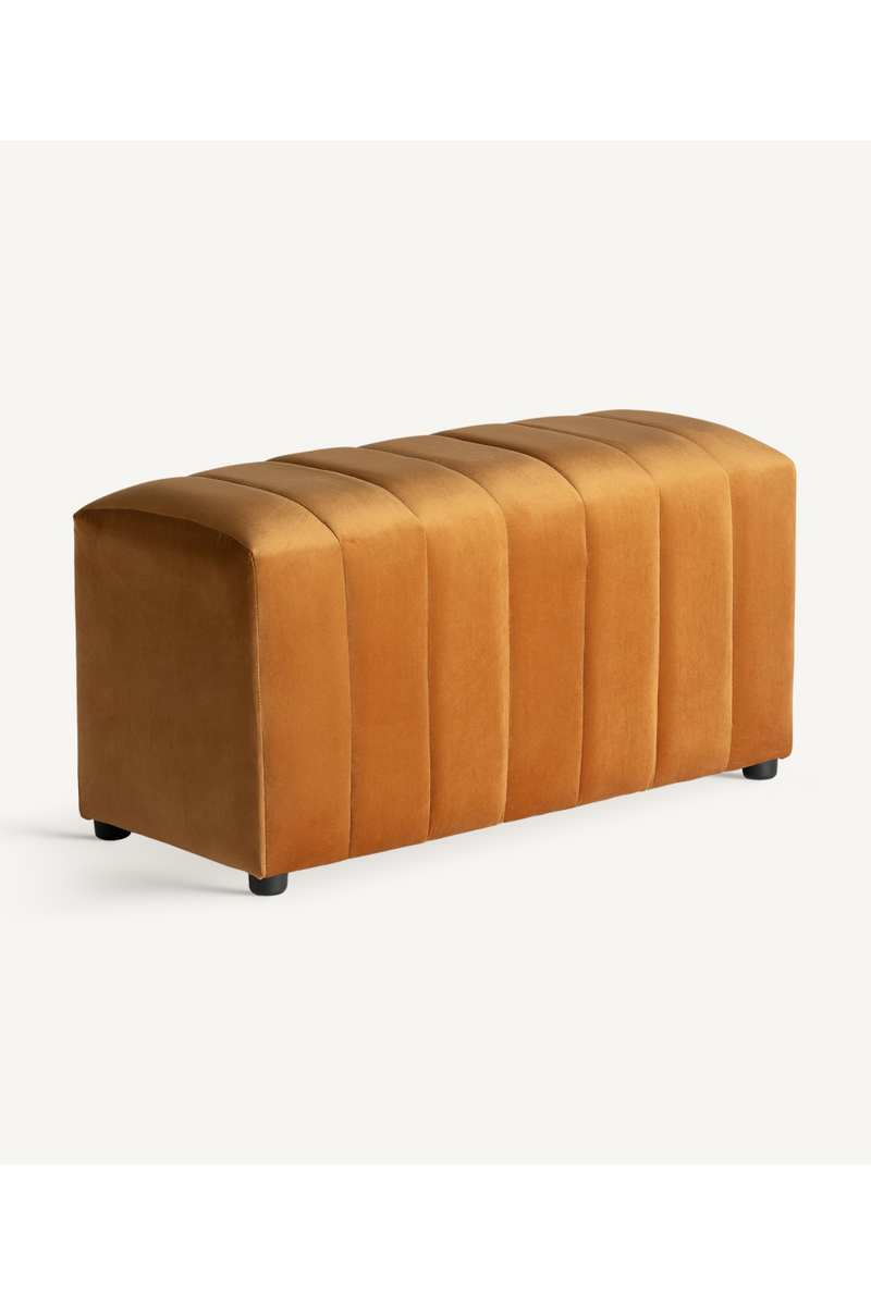 Banc en velours orange | Vical Home Marsa | OROA.fr