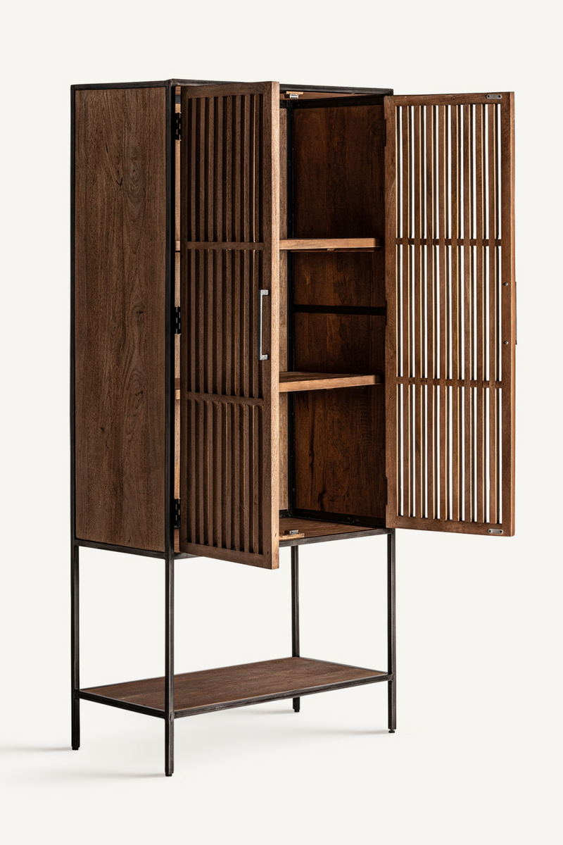 Armoire en bois de manguier à lattes | Vical Home Gaffney | OROA.fr