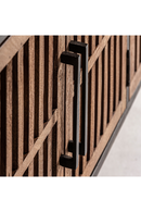 Meuble multimédia 4 portes en bois de manguier | Vical Home Gaffney | OROA.fr