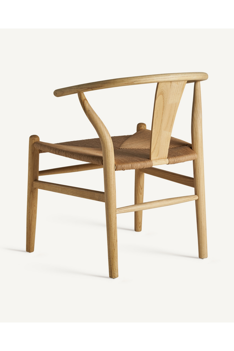 Chaise de salle à manger à assise en corde | Vical Home Wishbone | OROA.fr