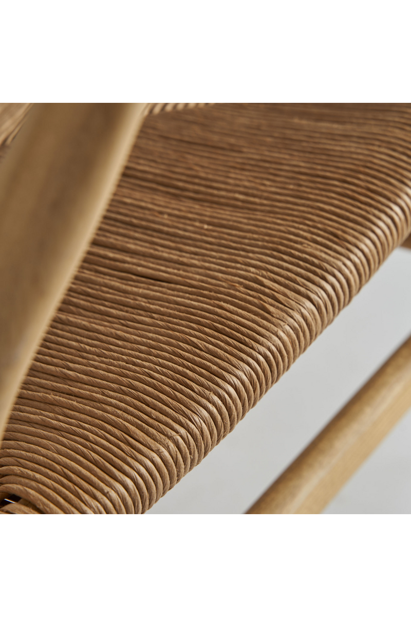 Chaise de salle à manger à assise en corde | Vical Home Wishbone | OROA.fr