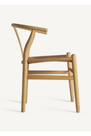 Chaise de salle à manger à assise en corde | Vical Home Wishbone | OROA.fr