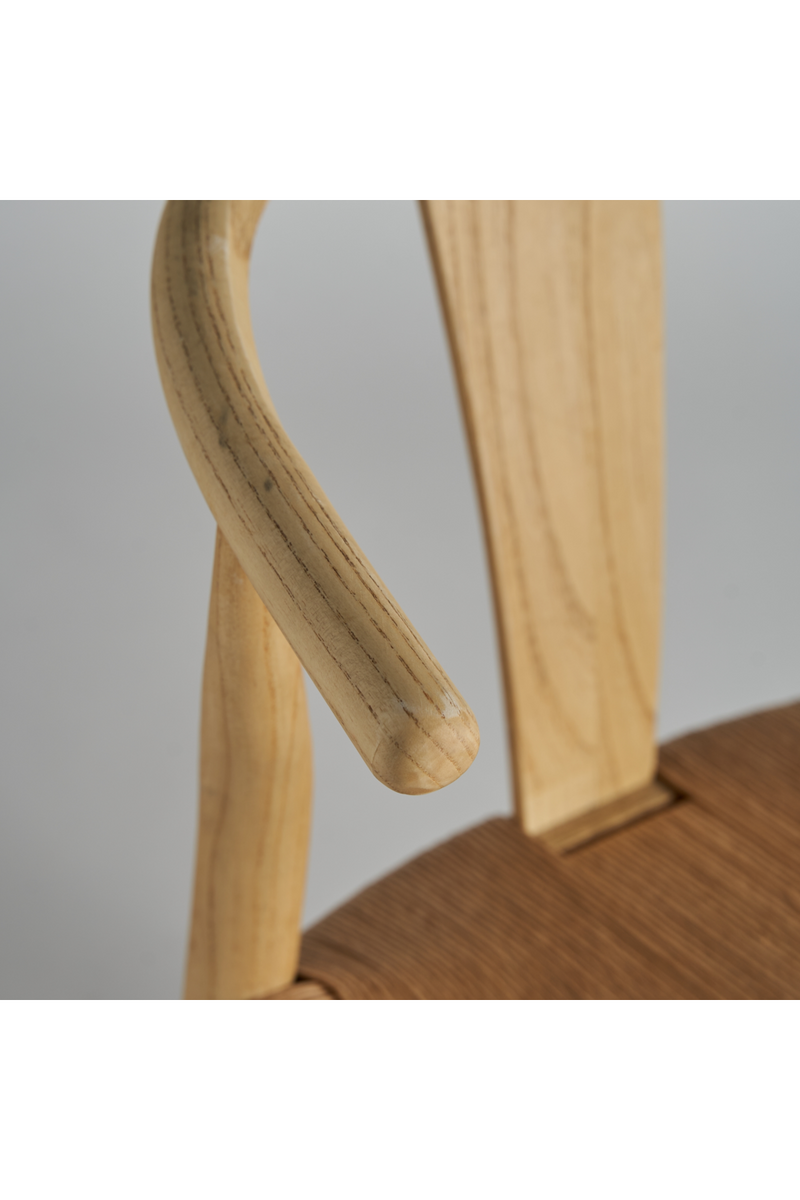 Chaise de salle à manger à assise en corde | Vical Home Wishbone | OROA.fr