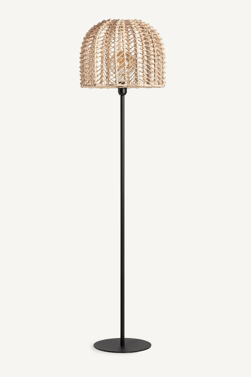 Lampadaire en rotin style scandinave | Vical Home Plisse