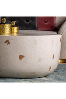 Table basse en terrazzo blanc massif | Vical Home Massa | OROA.fr