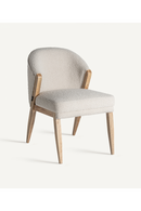 Chaise de salle à manger Bouclé encadrée de pin | Vical Home Pratti | OROA.fr