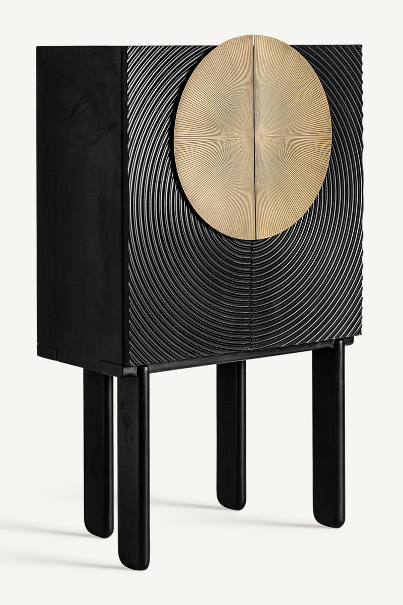 Cabinet noir et or | Vical Home Dobeln | OROA.fr