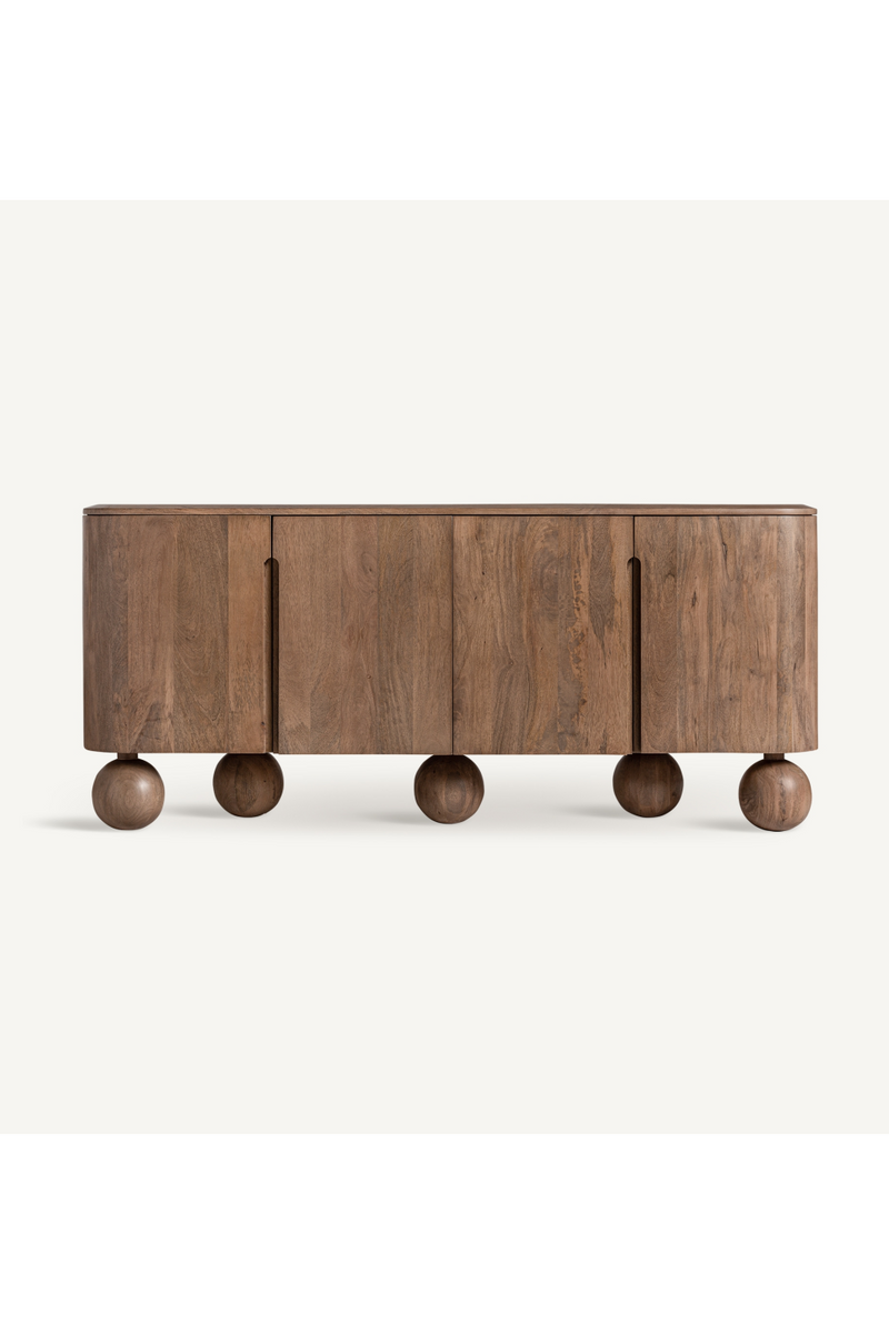 Buffet en bois avec pieds sphériques | Vical Home Bocksberg | OROA.fr