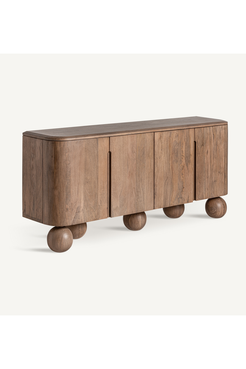 Buffet en bois avec pieds sphériques | Vical Home Bocksberg | OROA.fr