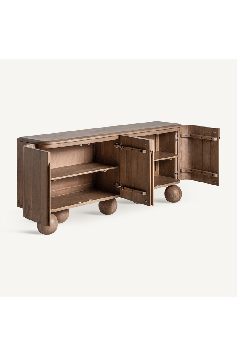 Buffet en bois avec pieds sphériques | Vical Home Bocksberg | OROA.fr