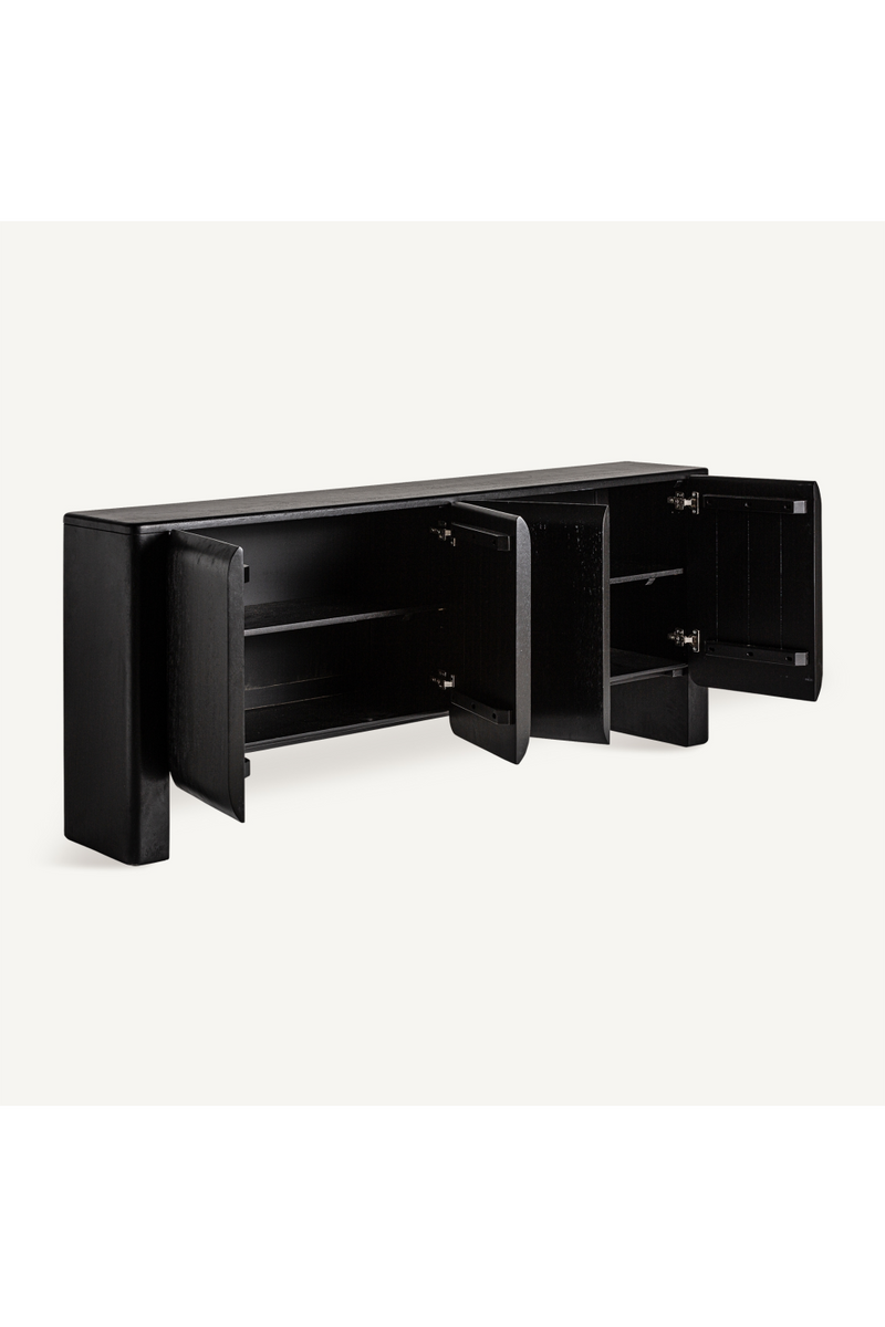 Buffet en bois de manguier sculpté noir | Vical Home Kordel