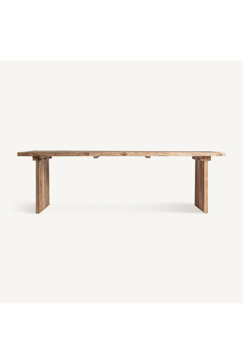 Table de salle à manger en teck de style colonial | Vical Home Omaha | OROA.fr