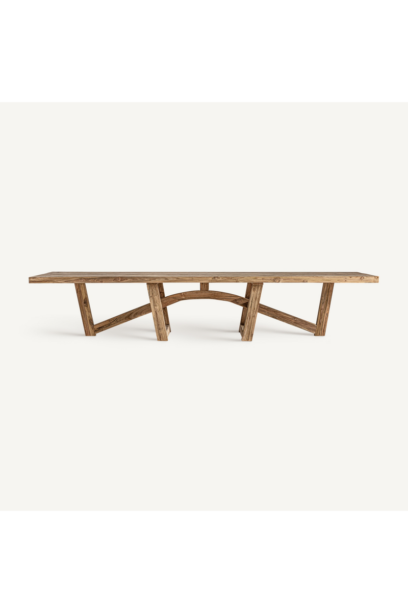 Table de salle à manger en teck naturel | Vical Home Nysted | OROA.fr