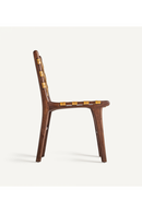 Chaise de salle à manger en cuir jaune (2) | Vical Home Strand | OROA.fr