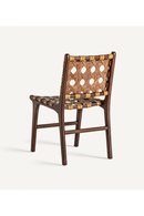 Chaise de salle à manger en cuir jaune (2) | Vical Home Strand | OROA.fr