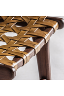 Chaise de salle à manger en cuir jaune (2) | Vical Home Strand | OROA.fr