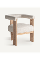 Chaise d'appoint incurvée en chêne naturel | Vical Home Ustka | OROA.fr