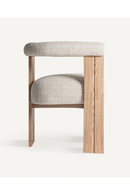Chaise d'appoint incurvée en chêne naturel | Vical Home Ustka | OROA.fr