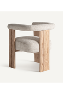 Chaise d'appoint incurvée en chêne naturel | Vical Home Ustka | OROA.fr