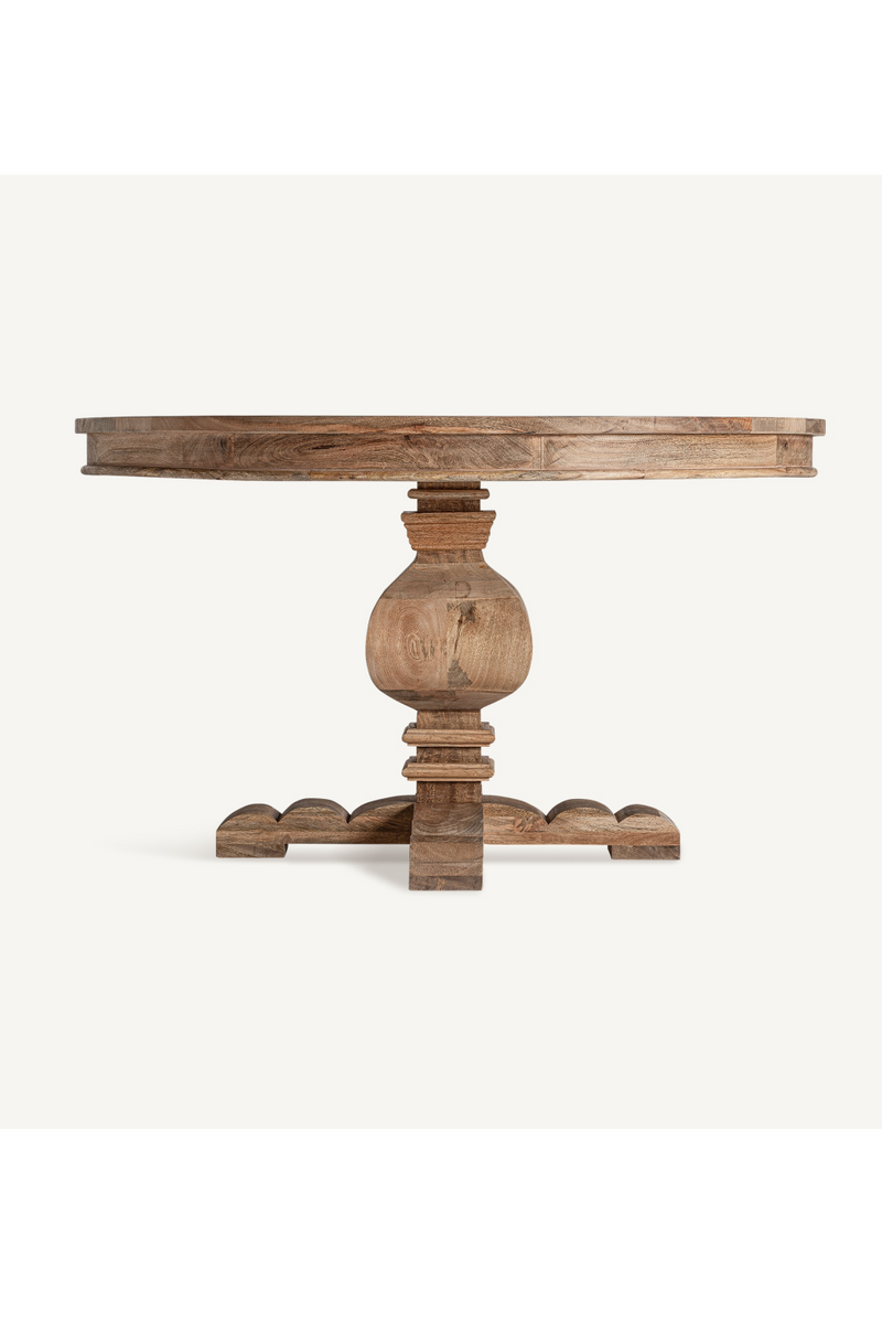 Table de salle à manger monopode en bois naturel | Vical Home Kehrig | OROA.fr