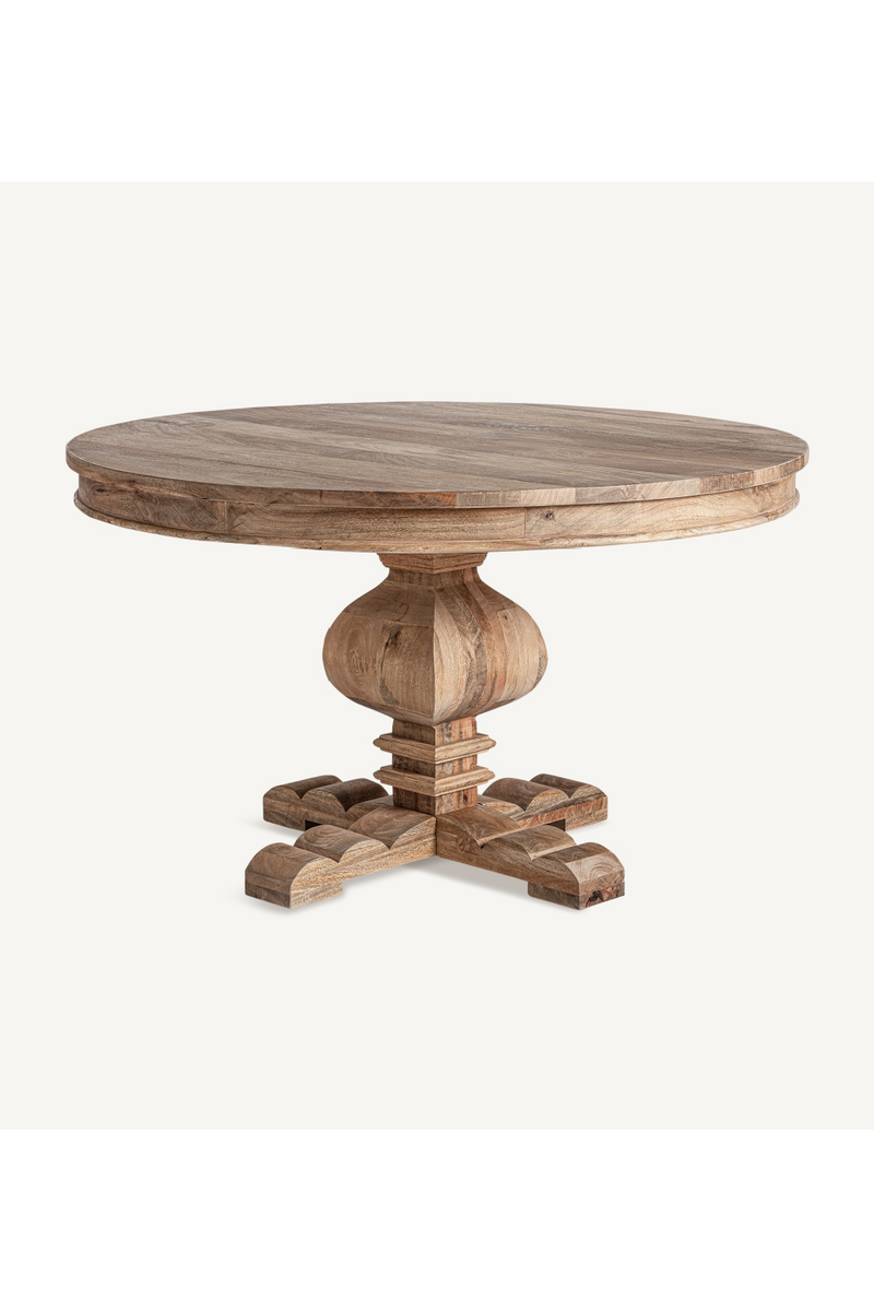 Table de salle à manger monopode en bois naturel | Vical Home Kehrig | OROA.fr