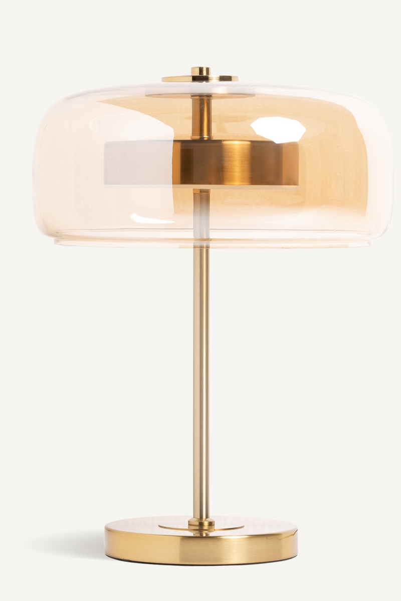 Lampe de table en verre doré | Vical Home Leslia