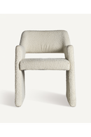 Chaise d'appoint en bouclé blanc | Vical Home Alvra | OROA.fr