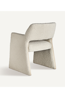 Chaise d'appoint en bouclé blanc | Vical Home Alvra | OROA.fr