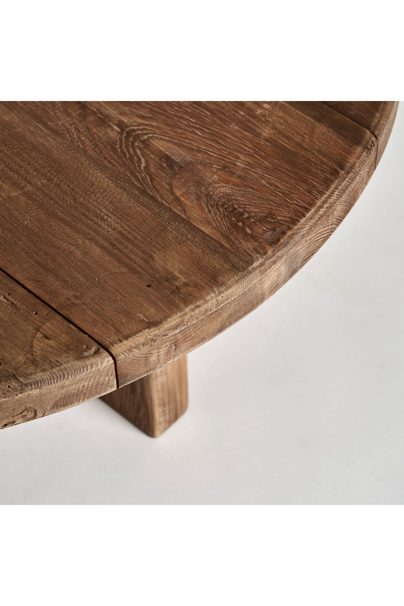 Table basse ronde en pin | Vical Home Crissey | OROA.fr